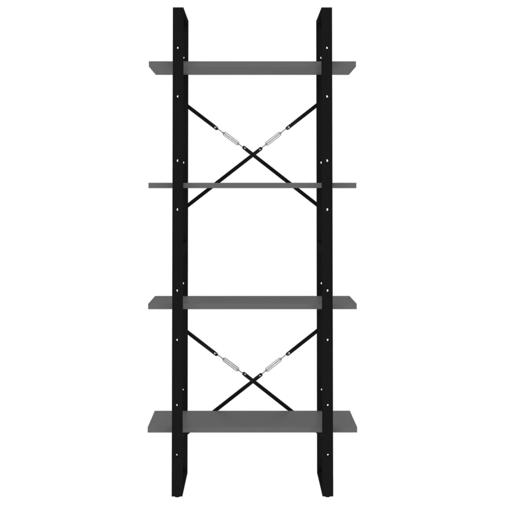 Bücherregal 2 Fächer Weiß 60x30x70 cm Holzwerkstoff