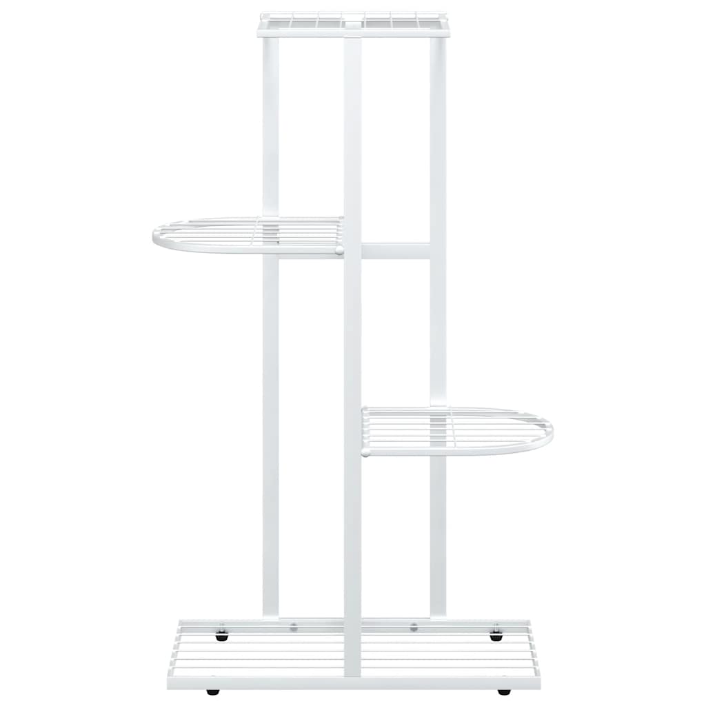 Blumenständer 5-Etagen 43x22x98 cm Weiß Metall