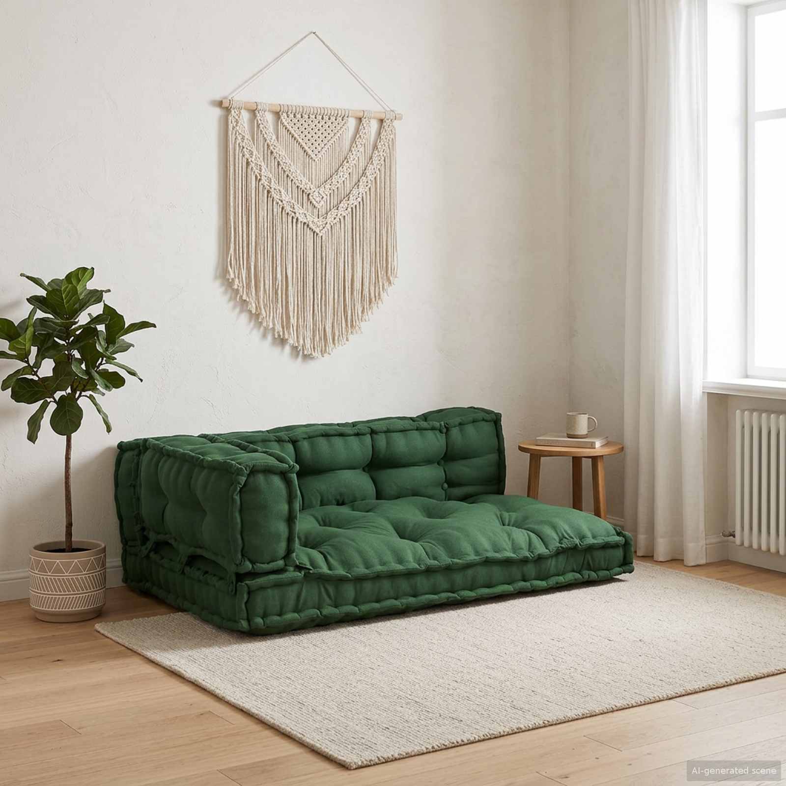Palettensofa-Auflage Mehrfarbig Stoff Patchwork