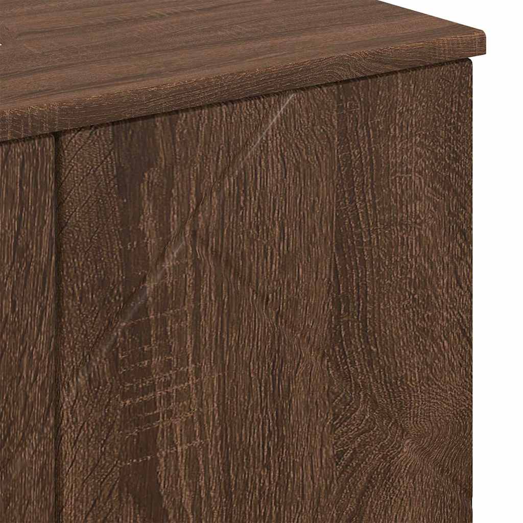 Badezimmermöbel-Set mit Tür 3 pcs Weiß Holzwerkstoff & Metall