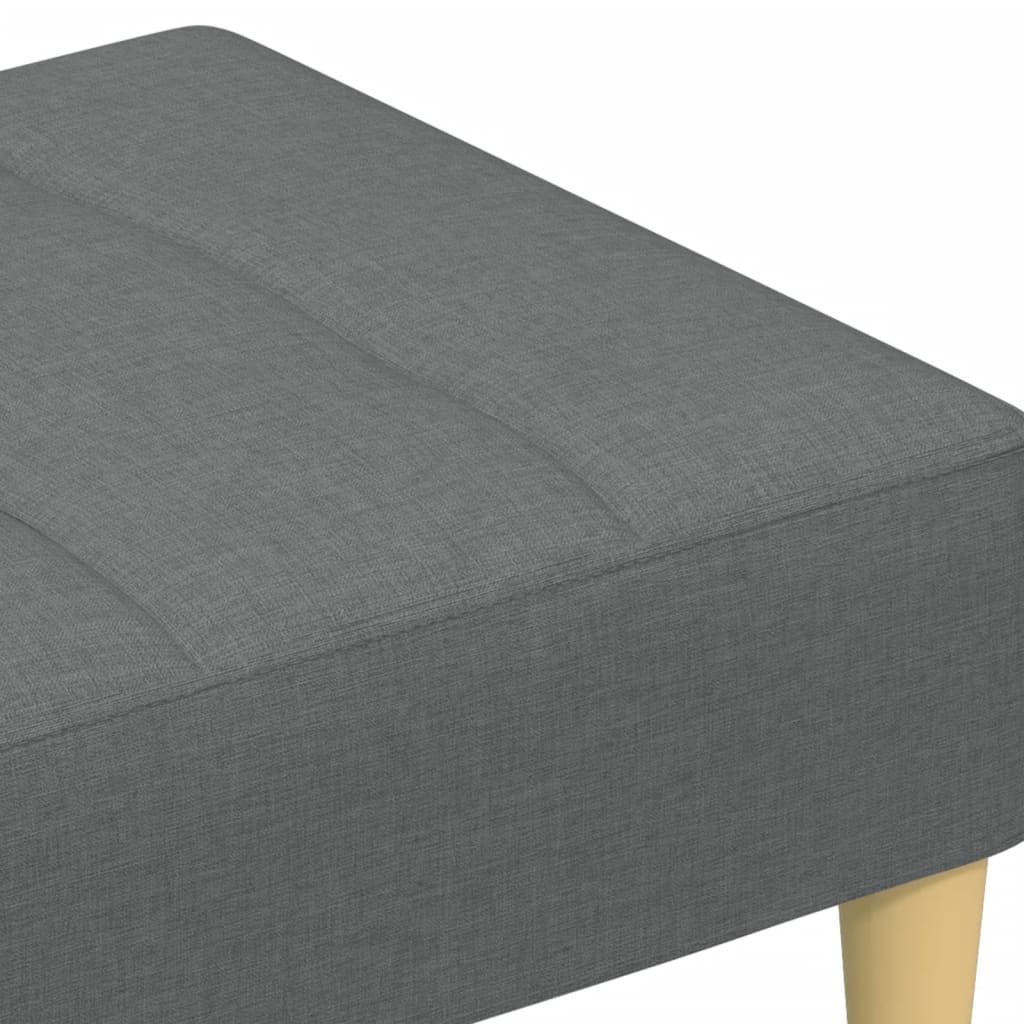 Fußhocker Hellgrau 77x55x31 cm Stoff
