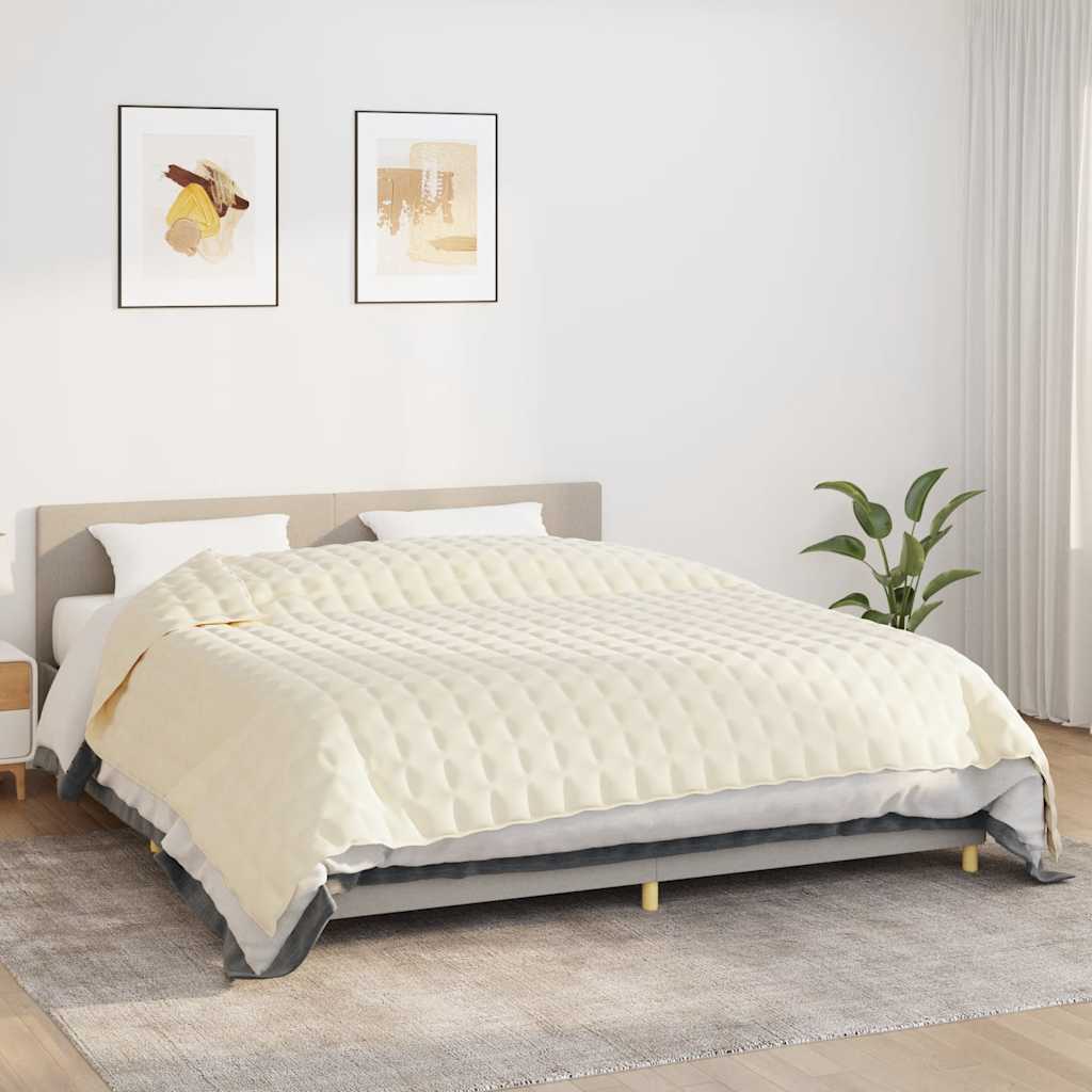 Gewichtsdecke Grau 122x183 cm 5 kg Stoff