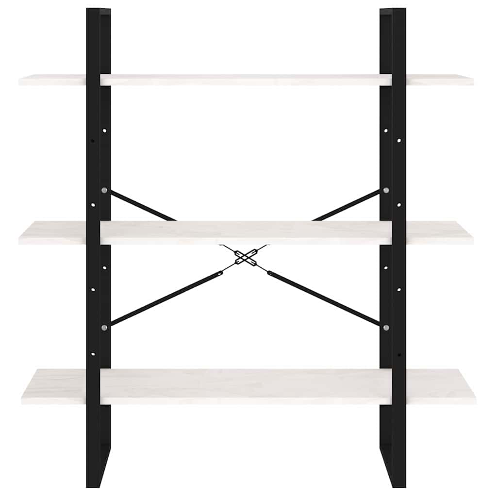 Bücherregal Weiß 100x30x105 cm Holzwerkstoff