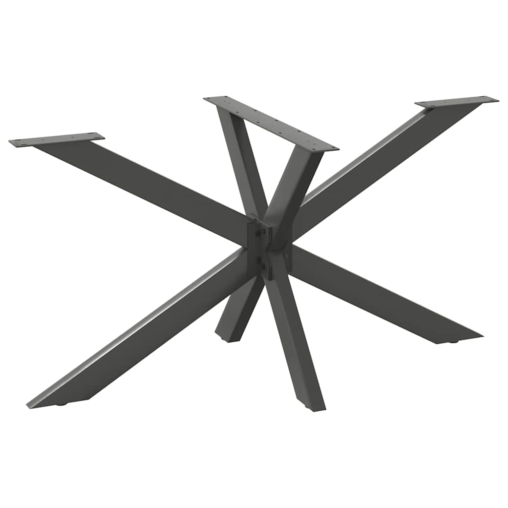 Couchtischbein in Spinnenform Naturstahl 98x58x(42-43) cm Stahl