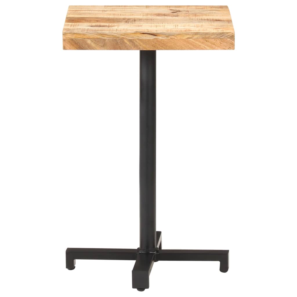 Bistrotisch Rund Ø60x75 cm Raues Mangoholz