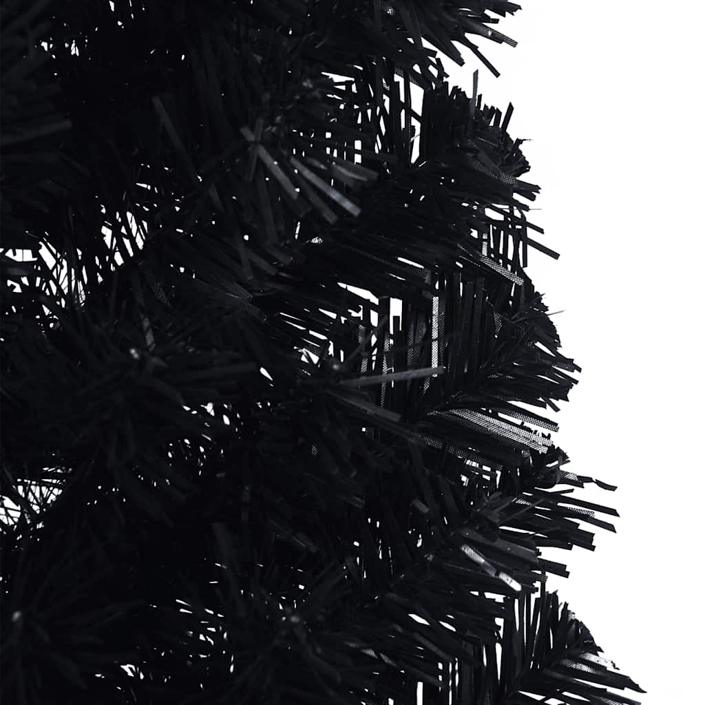 Künstlicher Halb-Weihnachtsbaum mit Ständer Grün 150 cm PVC