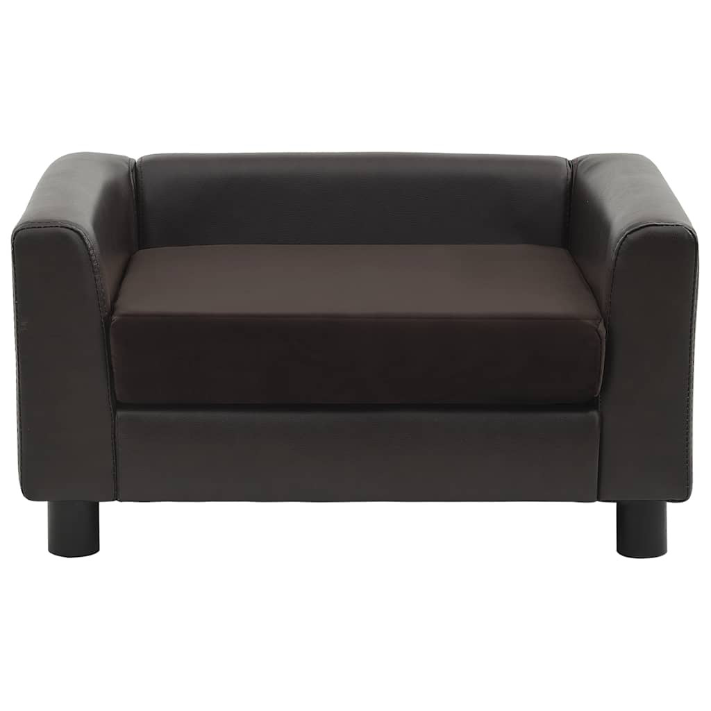 Hundesofa Schwarz 60x43x30 cm Plüsch und Kunstleder