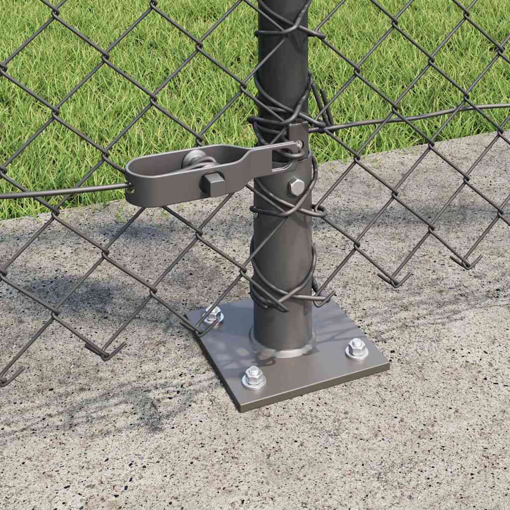 Outdoor Kettenglied-Zaun Erdfixierung 10 x 0,4 m Grün Netz