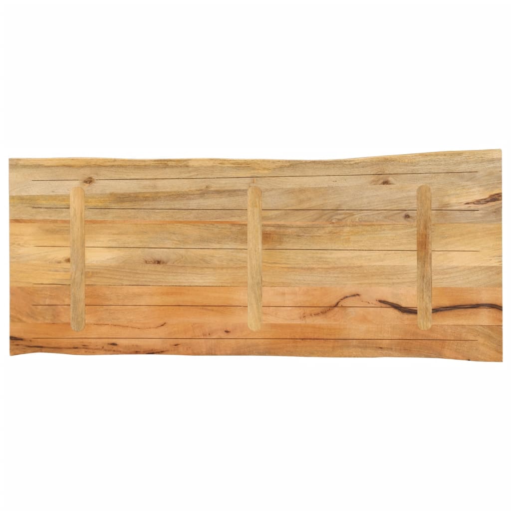 Tischplatte 40x40x2,5 cm Rechteckig Massivholz Akazie Baumkante
