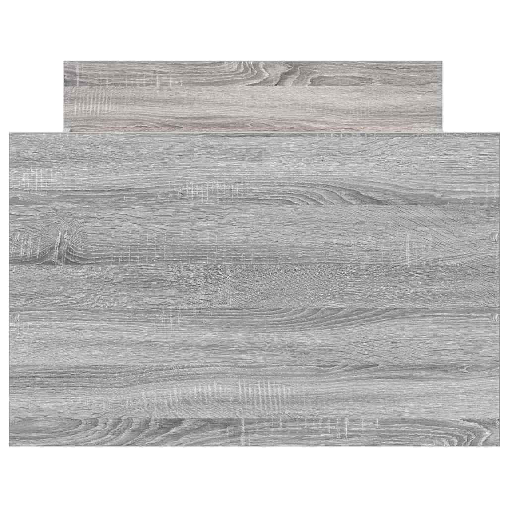 Bettgestell mit Kopf- und Fußteil Weiß 100x200 cm