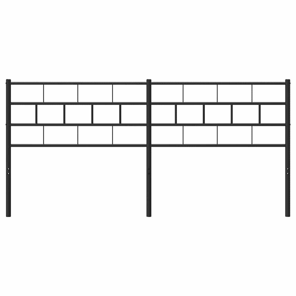 Ersatz-Kopfteil Metall Schwarz 100 cm