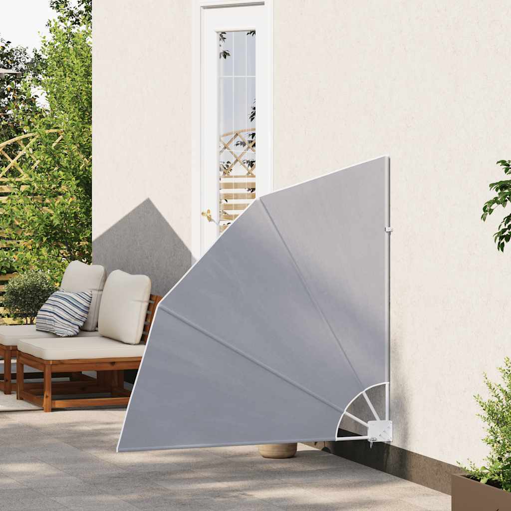 Faltbarer Balkonfächer Grau 210×210 cm