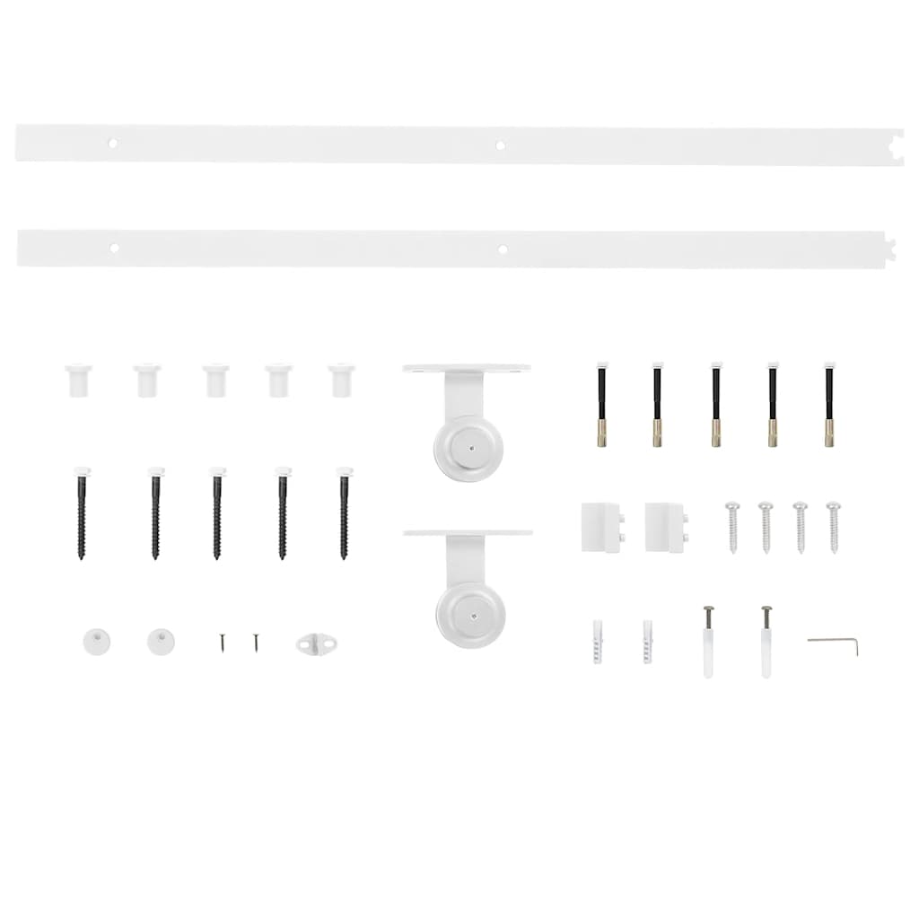 Schiebetürbeschlag-Set SKIEN 183 cm Stahl Schwarz