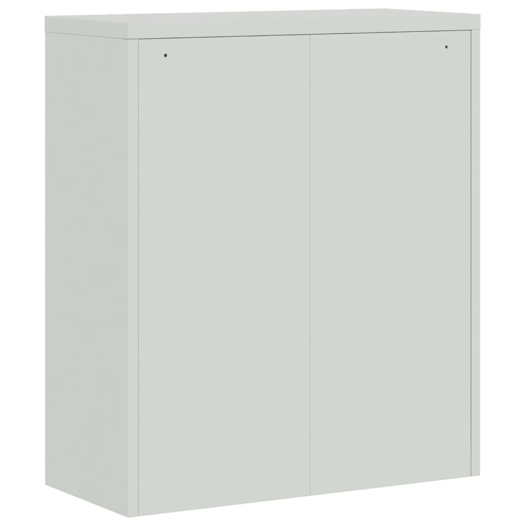 Aktenschrank Weiß 90x40x110 cm Stahl