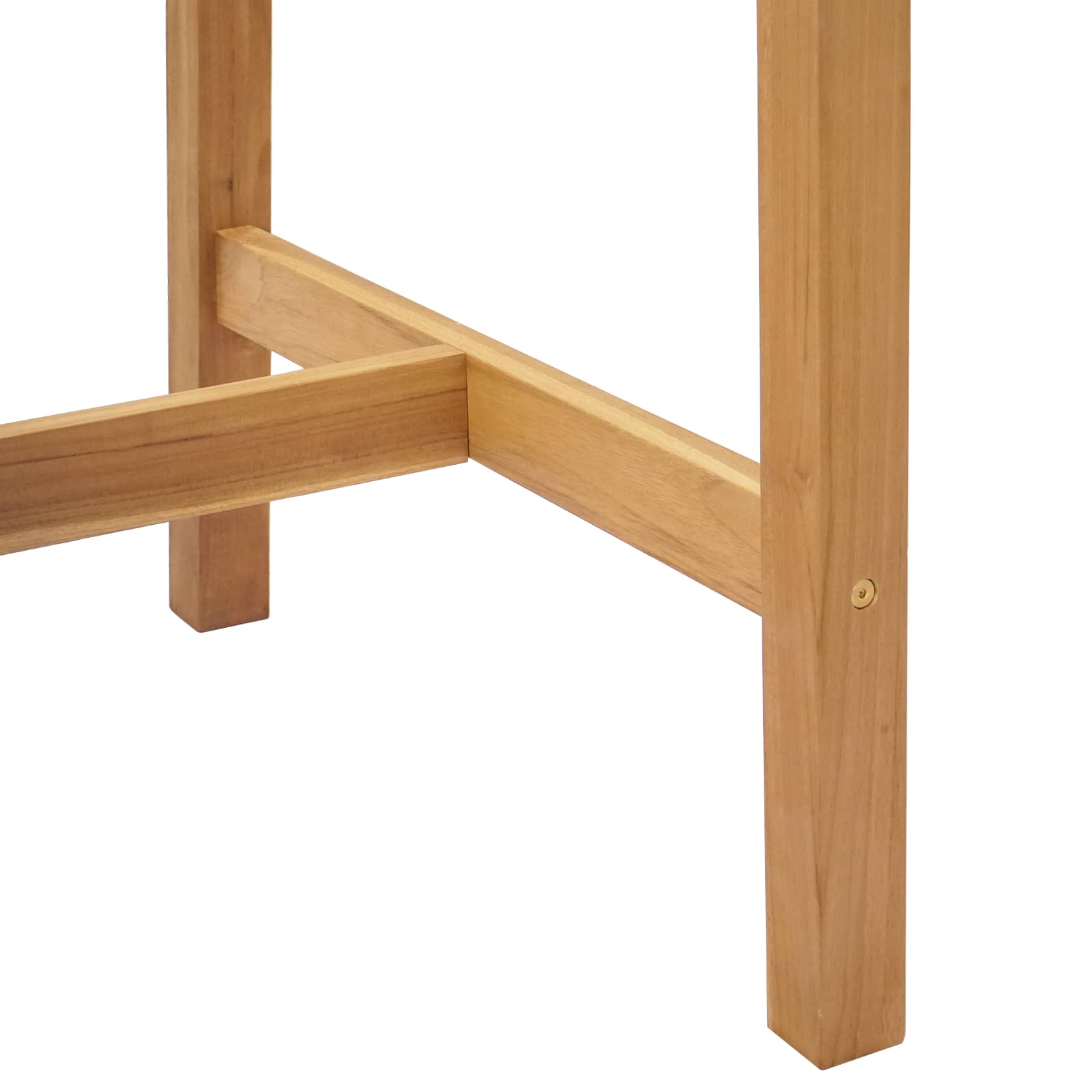 Bartisch Natur 60 x 60 x 105 cm Massiv-Teak