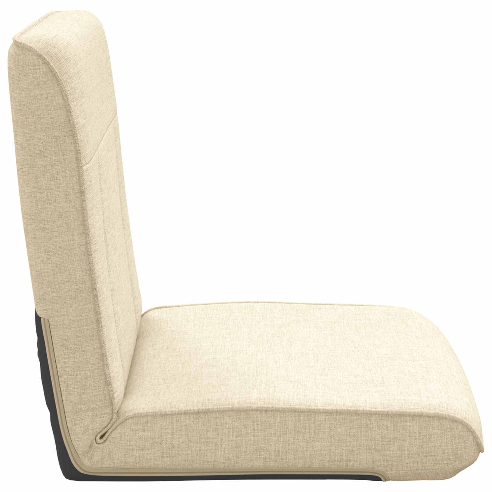 Verstellbarer Fußsessel Hellgrau Stoff