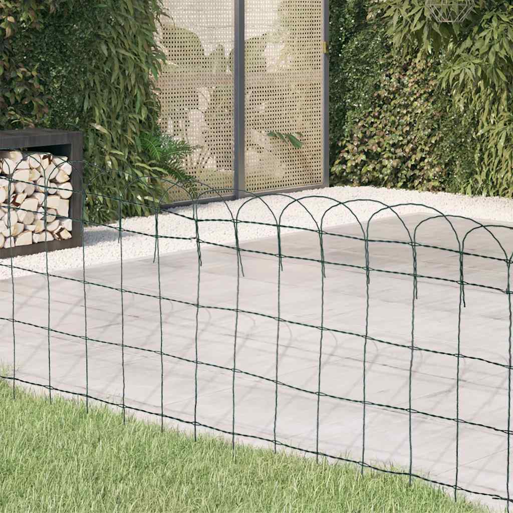 Beetzaun Pulverbeschichtetes Eisen 10x0,4 m
