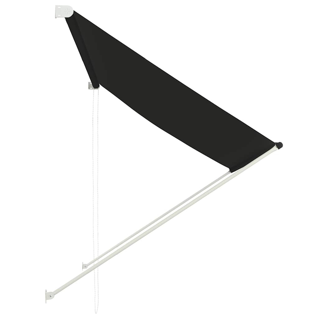 Einziehbare Markise 150×150 cm Blau und Weiß