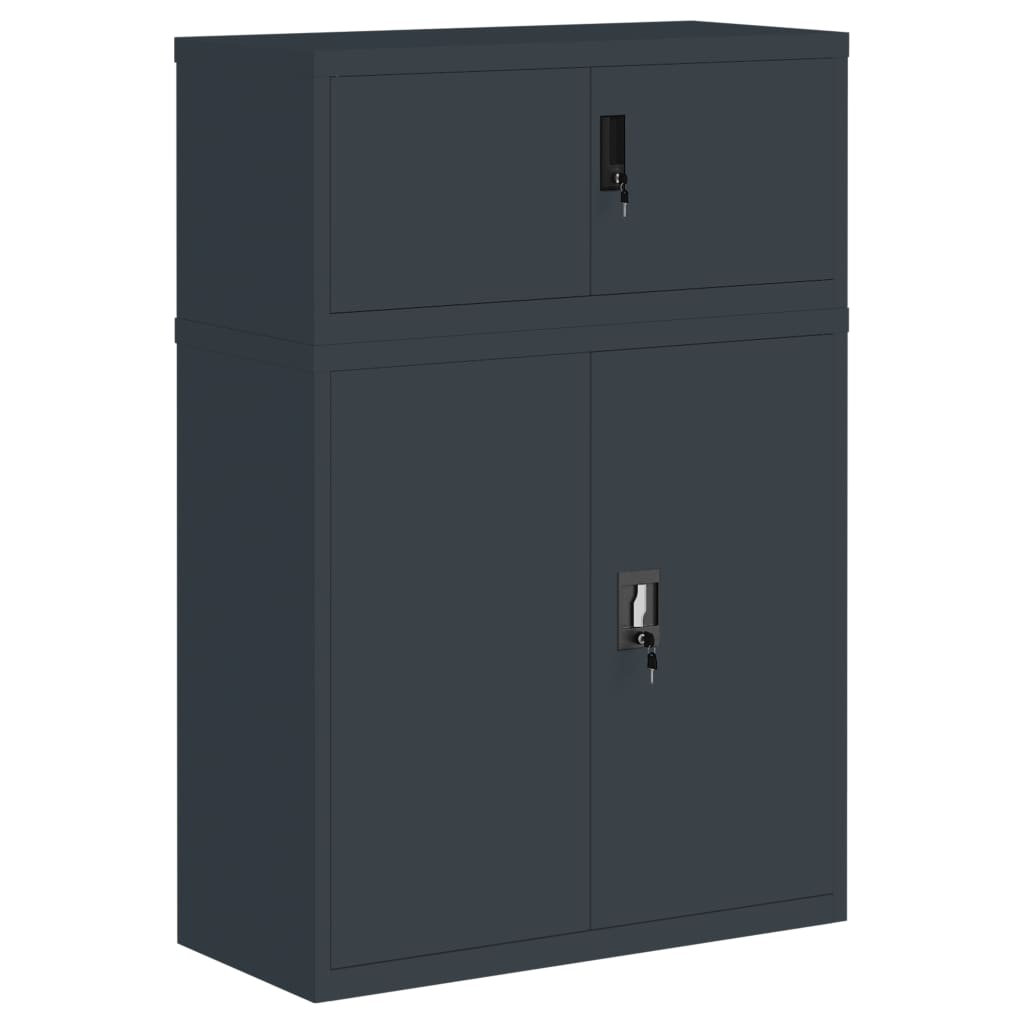 Aktenschrank Weiß 90x40x110 cm Stahl