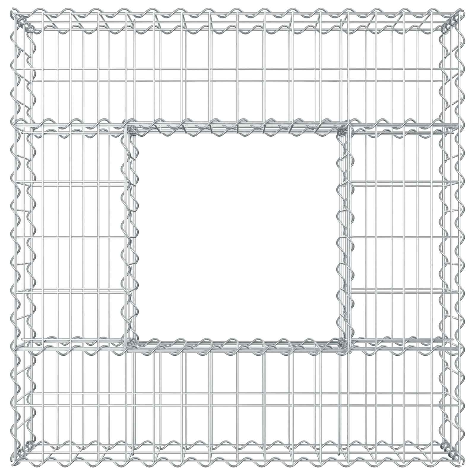 Gabionen Hochbeet Silber