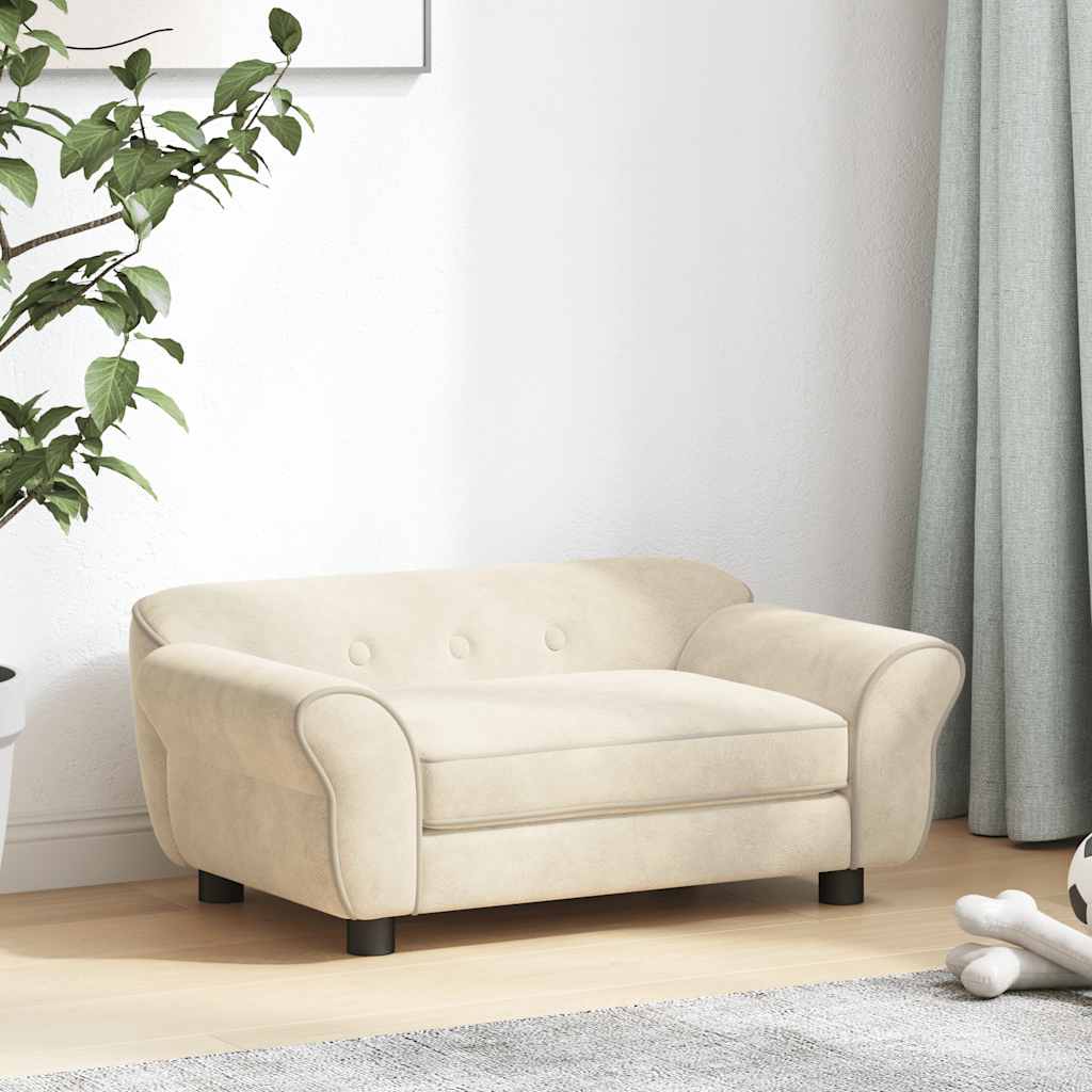 Hundesofa Dunkelgrau 72x45x30 cm Plüsch