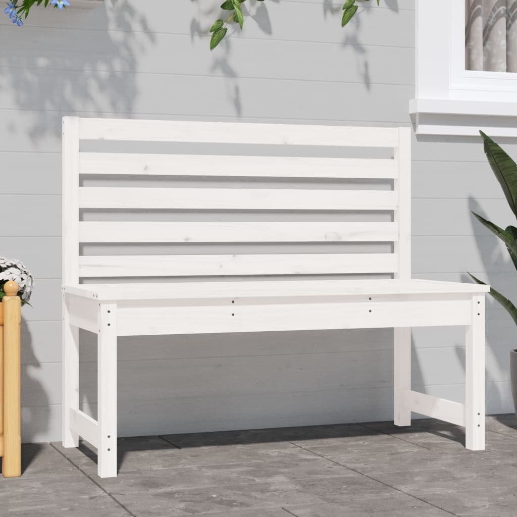 Gartenbank 109 cm Massivholz Kiefer