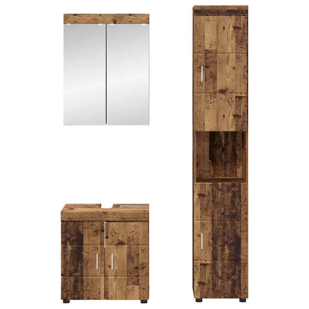 Badezimmermöbel-Set TULUM 2 pcs Weiß 60 x 34 x 63 cm