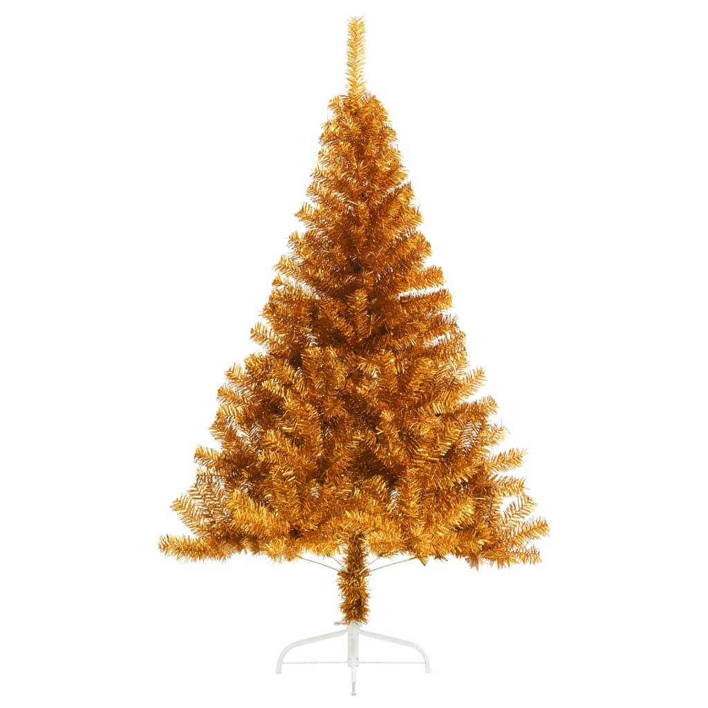 Künstlicher Halb-Weihnachtsbaum mit Ständer Grün 150 cm PVC