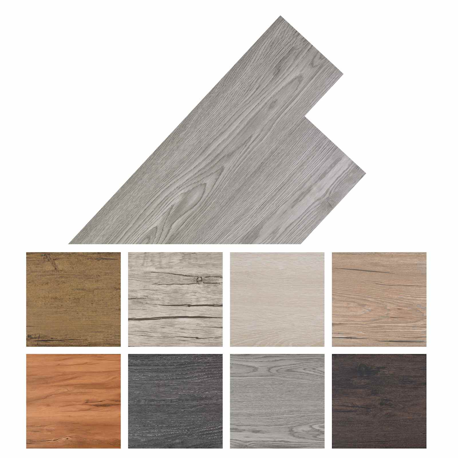 Bodenplanken 36 pcs Walnussbraun 5,02 m² PVC