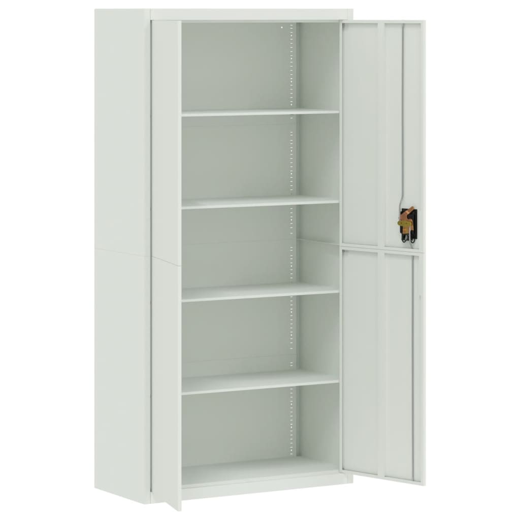 Aktenschrank Weiß 90x40x110 cm Stahl