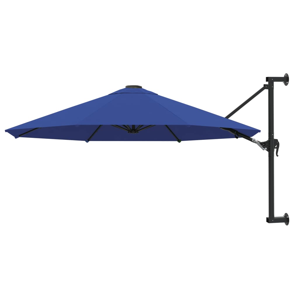 Sonnenschirm zur Wandmontage mit Metall-Mast 300 cm Sandweiß