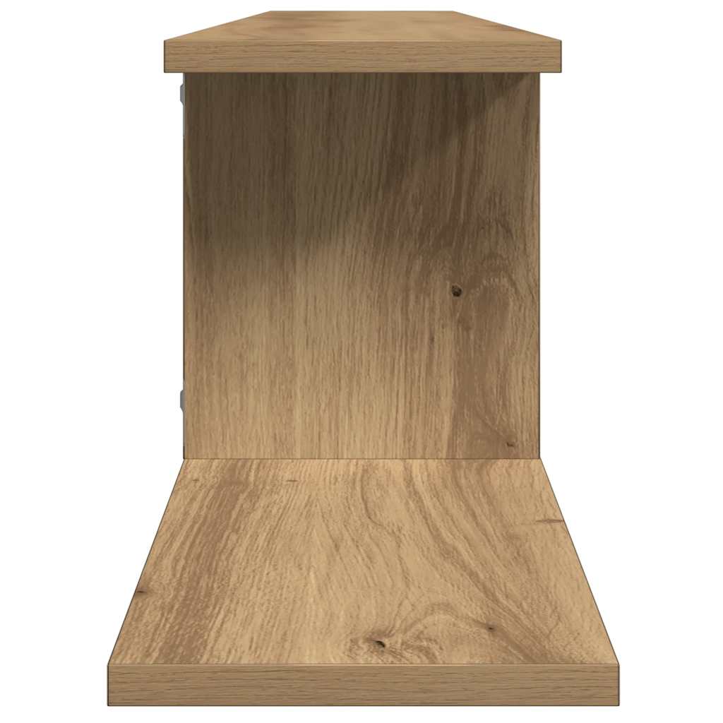 TV-Wandregal Weiß 125x18x23 cm Holzwerkstoff
