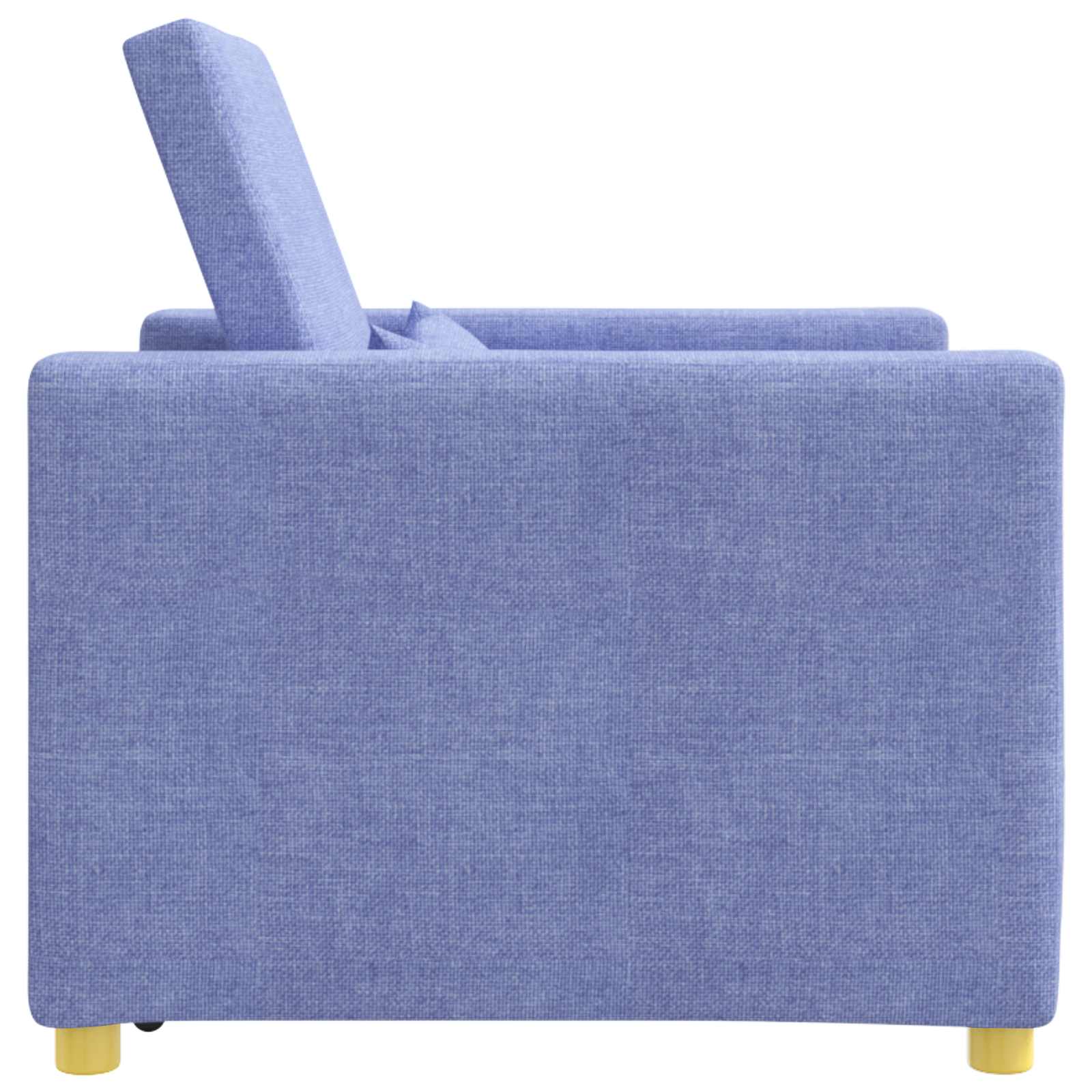 Ausziehbare Schlafcouch Einzel Hellgrau 90 x 165 x 87 cm Stoff