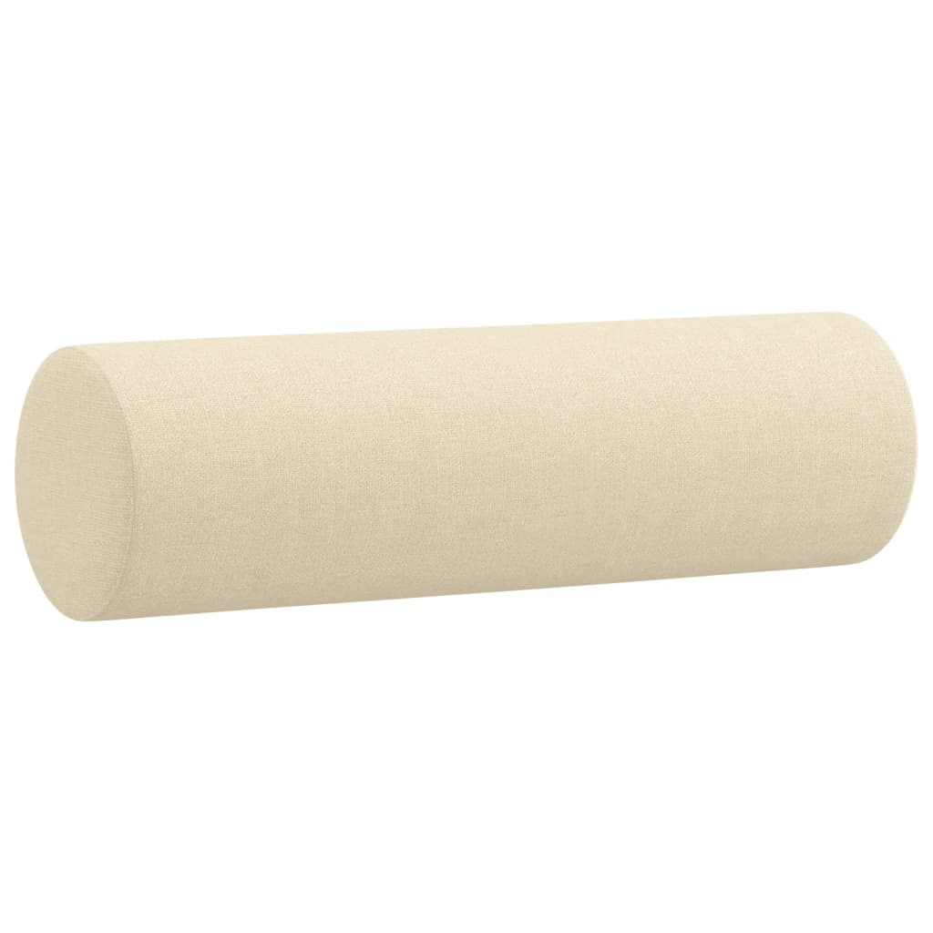 4-tlg. Sofagarnitur mit Kissen Taupe Stoff
