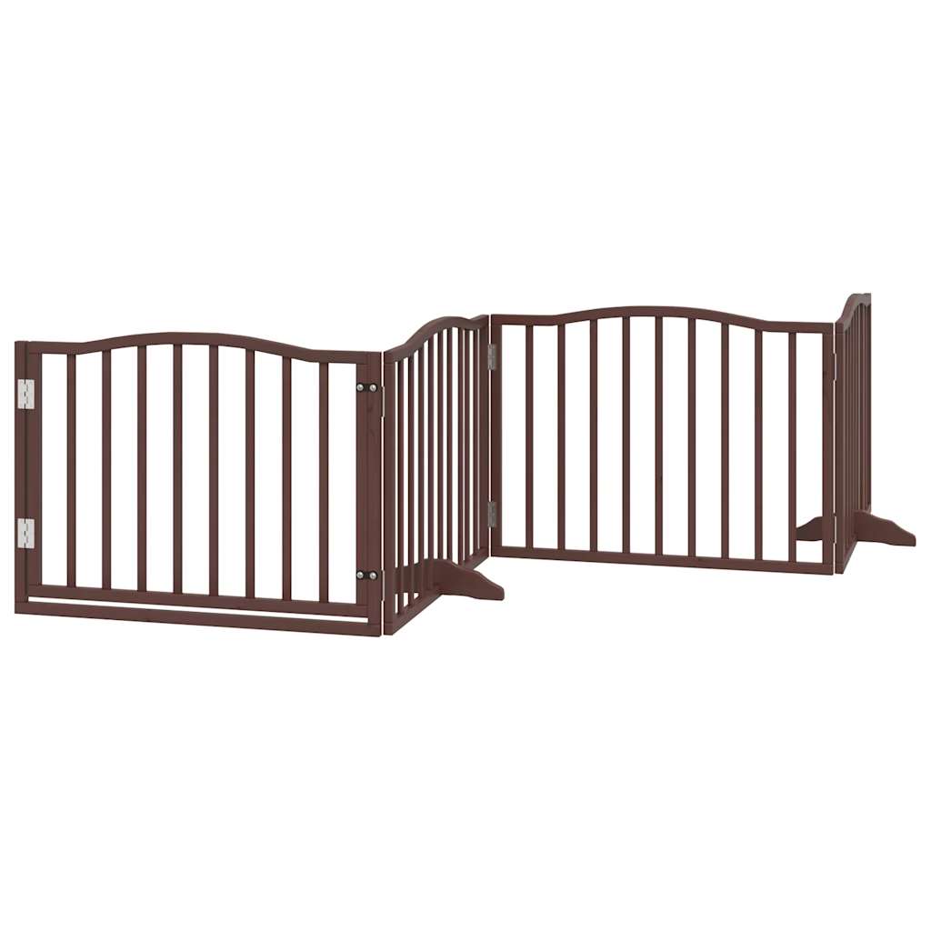 3-tlg. Hundetor Faltbar 150 cm Pappelholz
