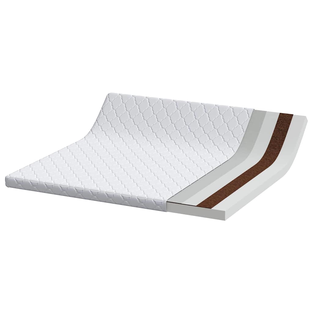 Matratze Weiß 60 x 120 cm Jacquard-Stoff