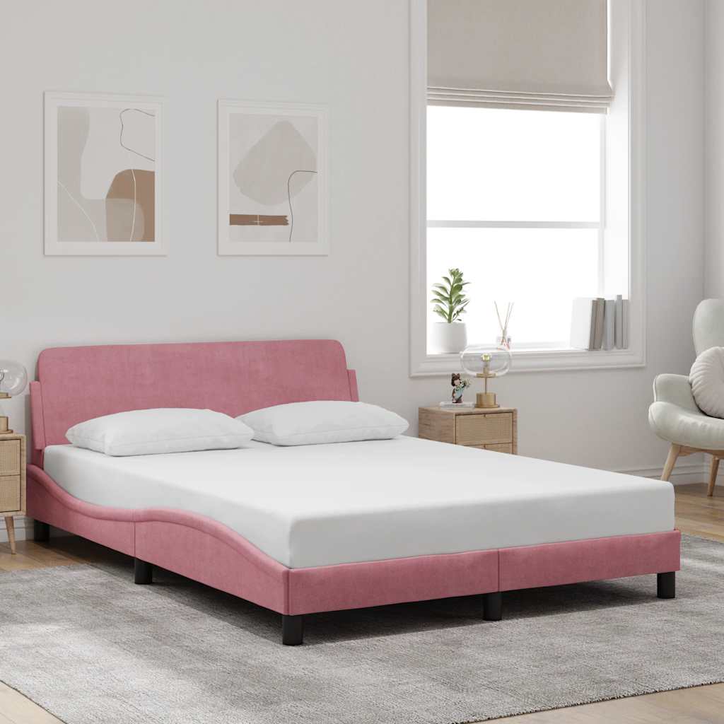 Bettgestell "Dover" Hellgrau 80x200 cm Samt