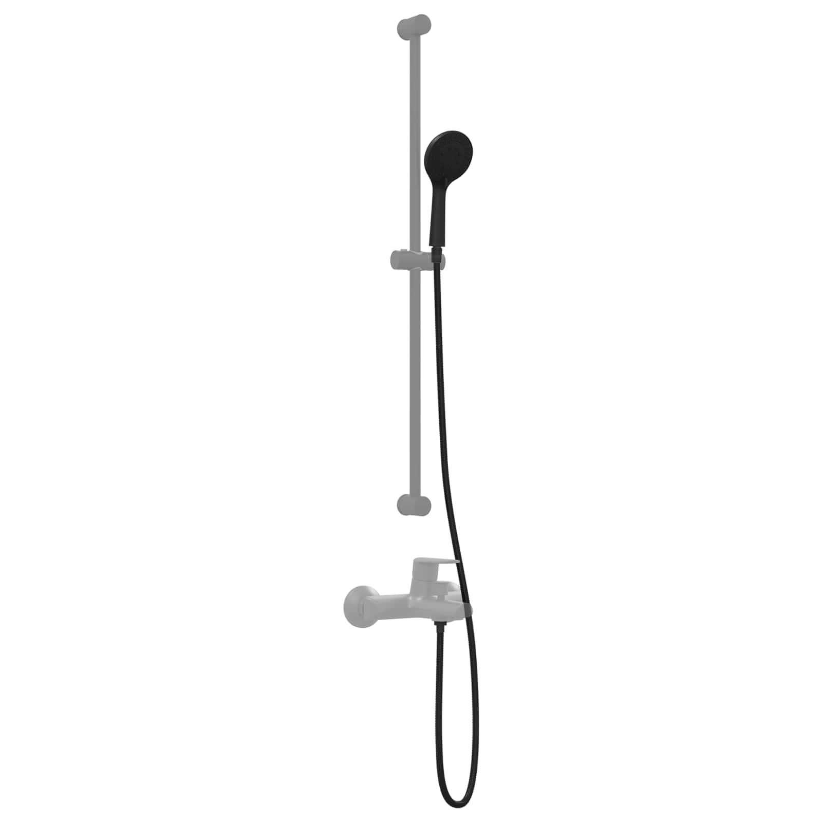 Duschkopfset Chrom 150 cm Edelstahl