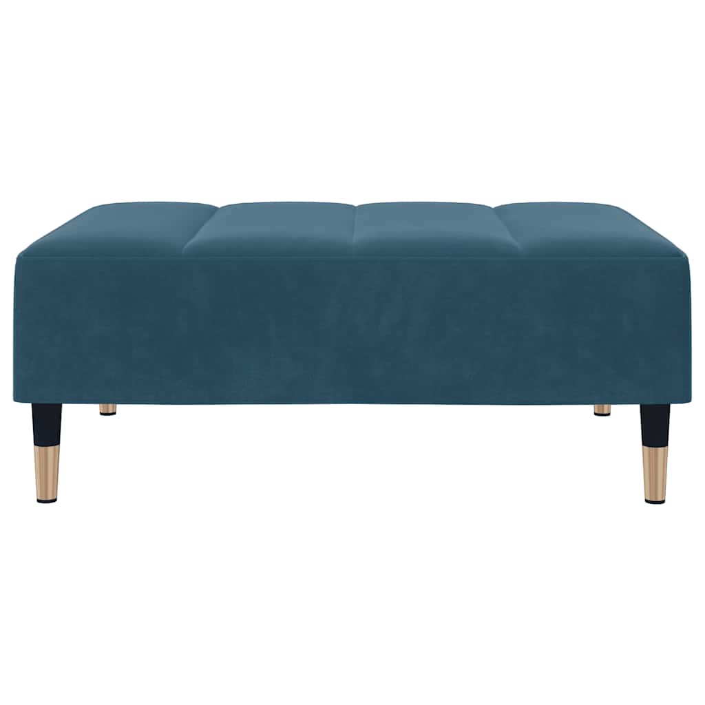 Fußhocker Hellgrau 77x55x31 cm Samt
