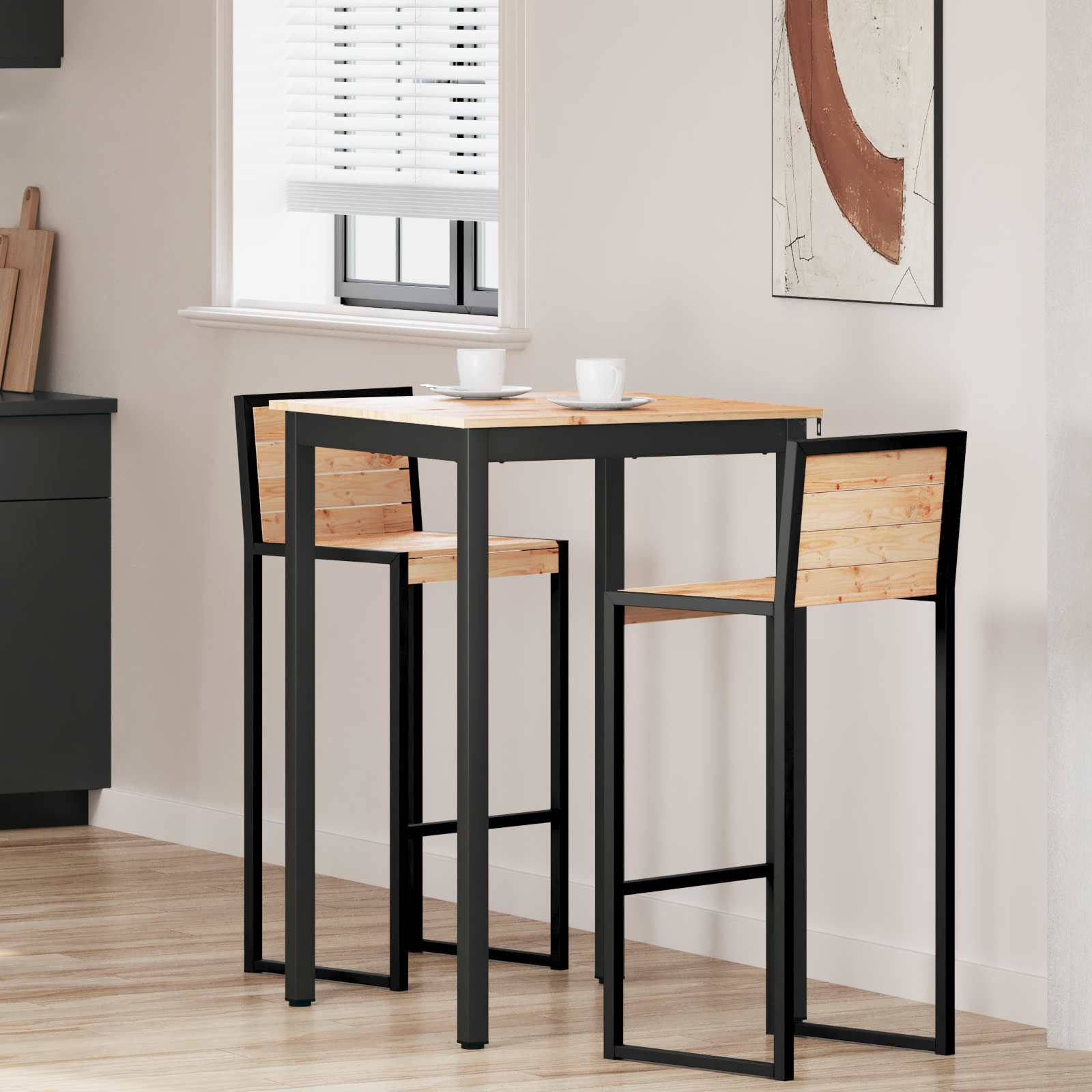 Bartisch Natur 200 x 100 x 105 cm Massives Kiefernholz
