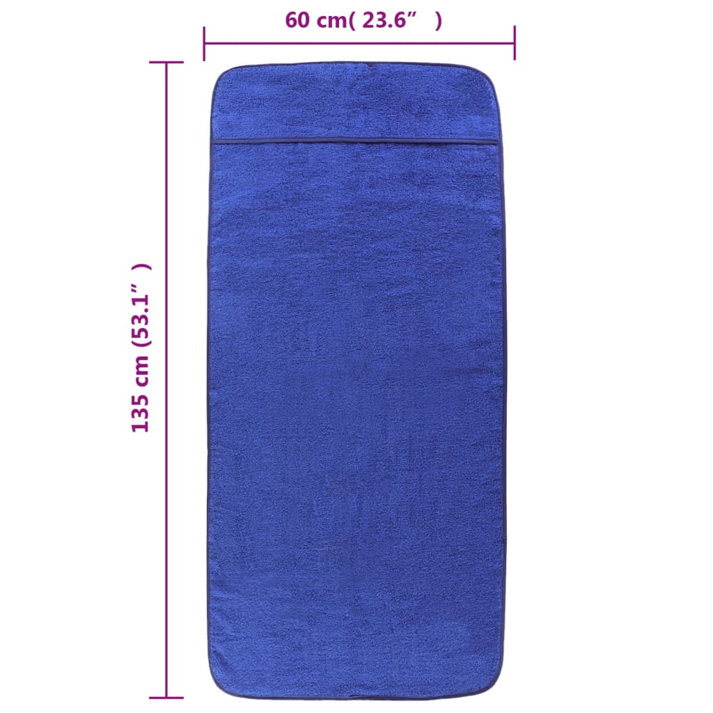 Strandtücher 4 Stk. Weiß 60x135 cm Stoff 400 GSM