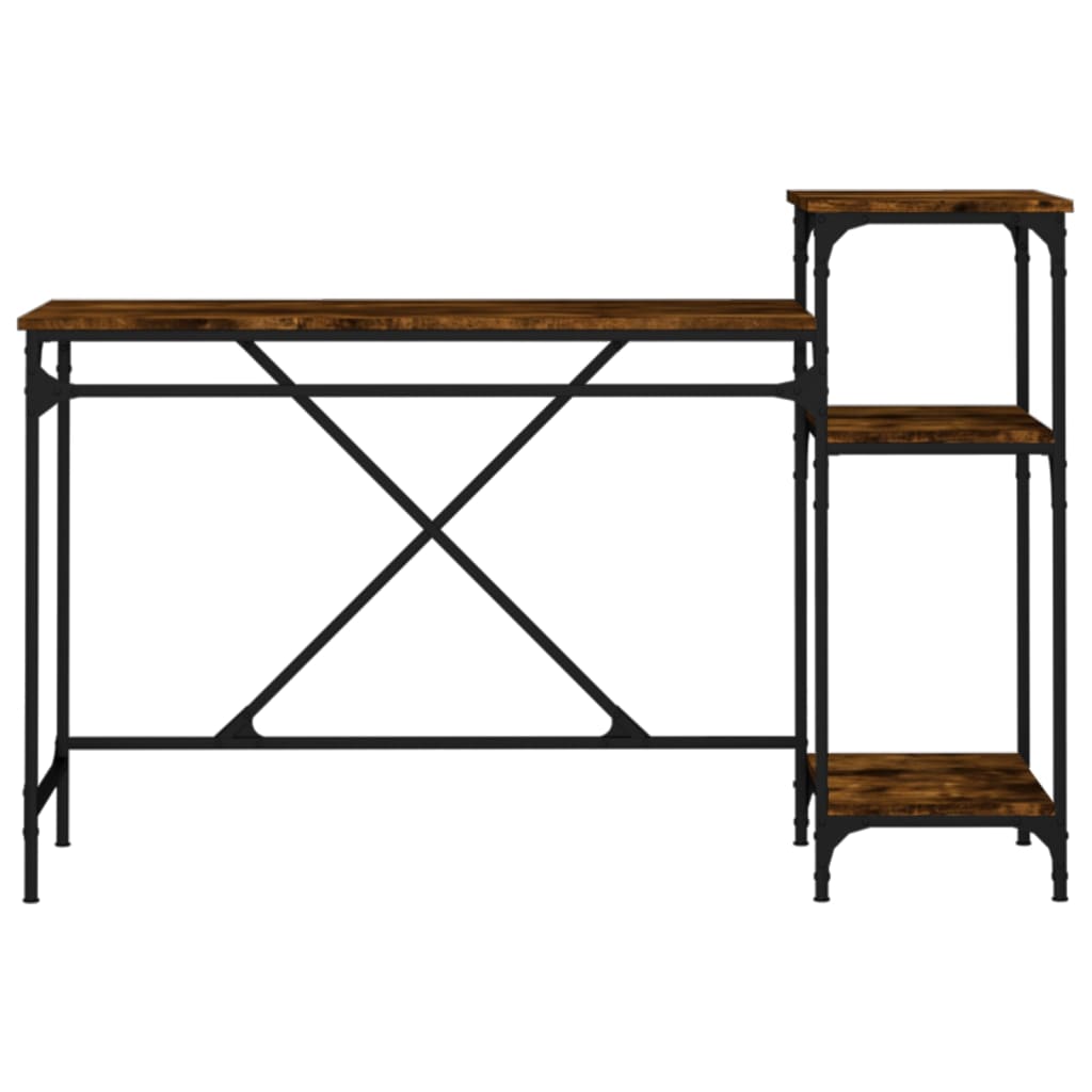 Schreibtisch mit Regal Sonoma-Eiche 135x50x90 cm Holzwerkstoff