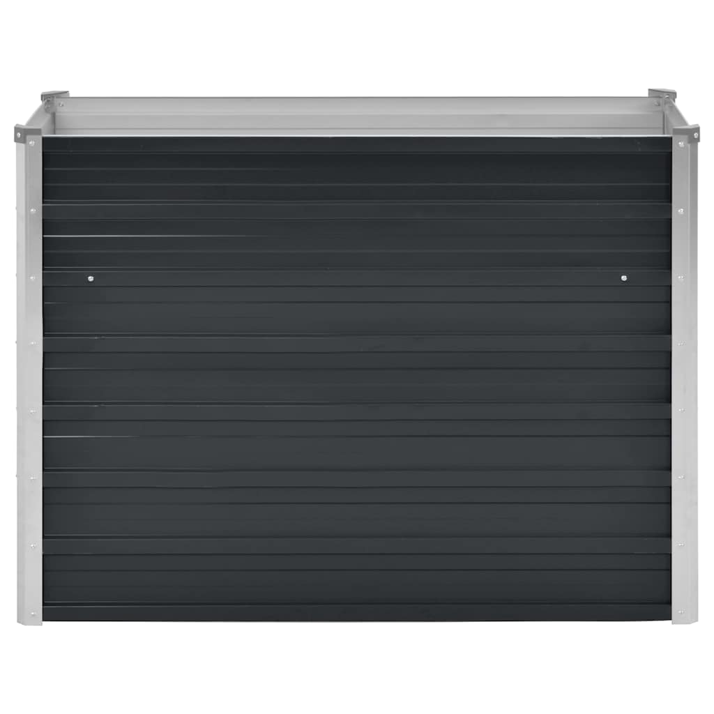 Hochbeet Anthrazit 160 x 80 x 77 cm Verzinkter Stahl