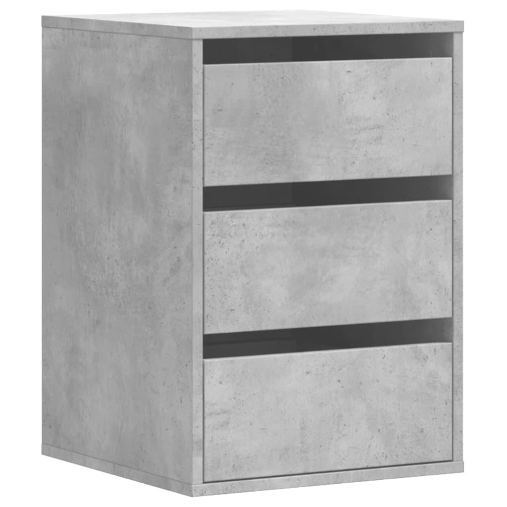 Schubladenschrank Schwarz Eichen-Optik 41 x 40 x 58 cm