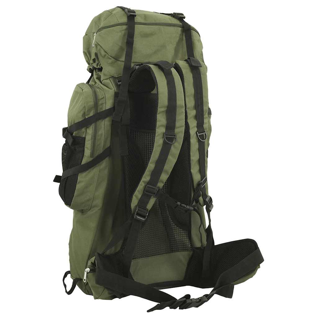 Wanderrucksack Schwarz 60 L Oxford-Gewebe