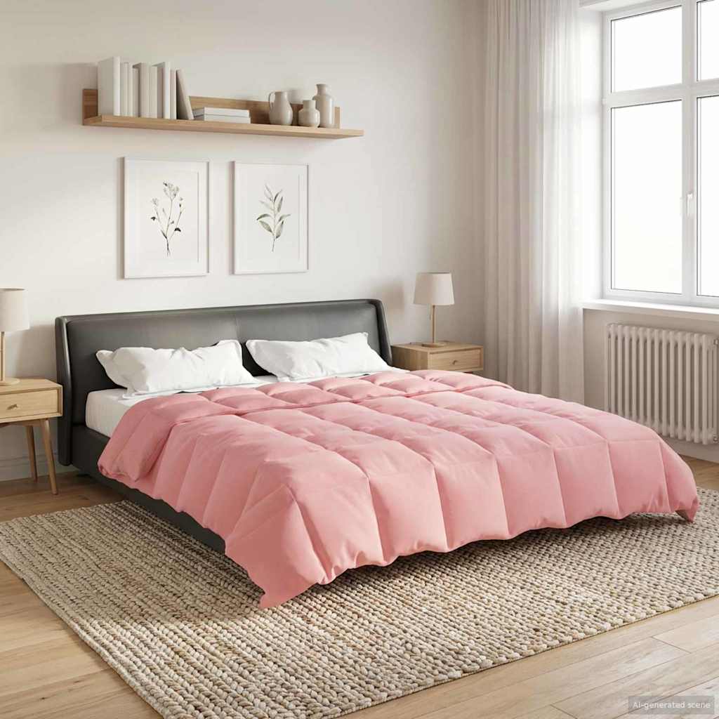 Winterbettdecke Gepolstert Anthrazit 240 x 260 cm Mikrofaser