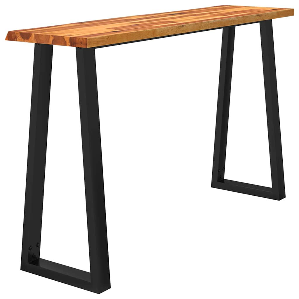 Konsolentisch Baumkante 110x35x80 cm Massivholz Akazie