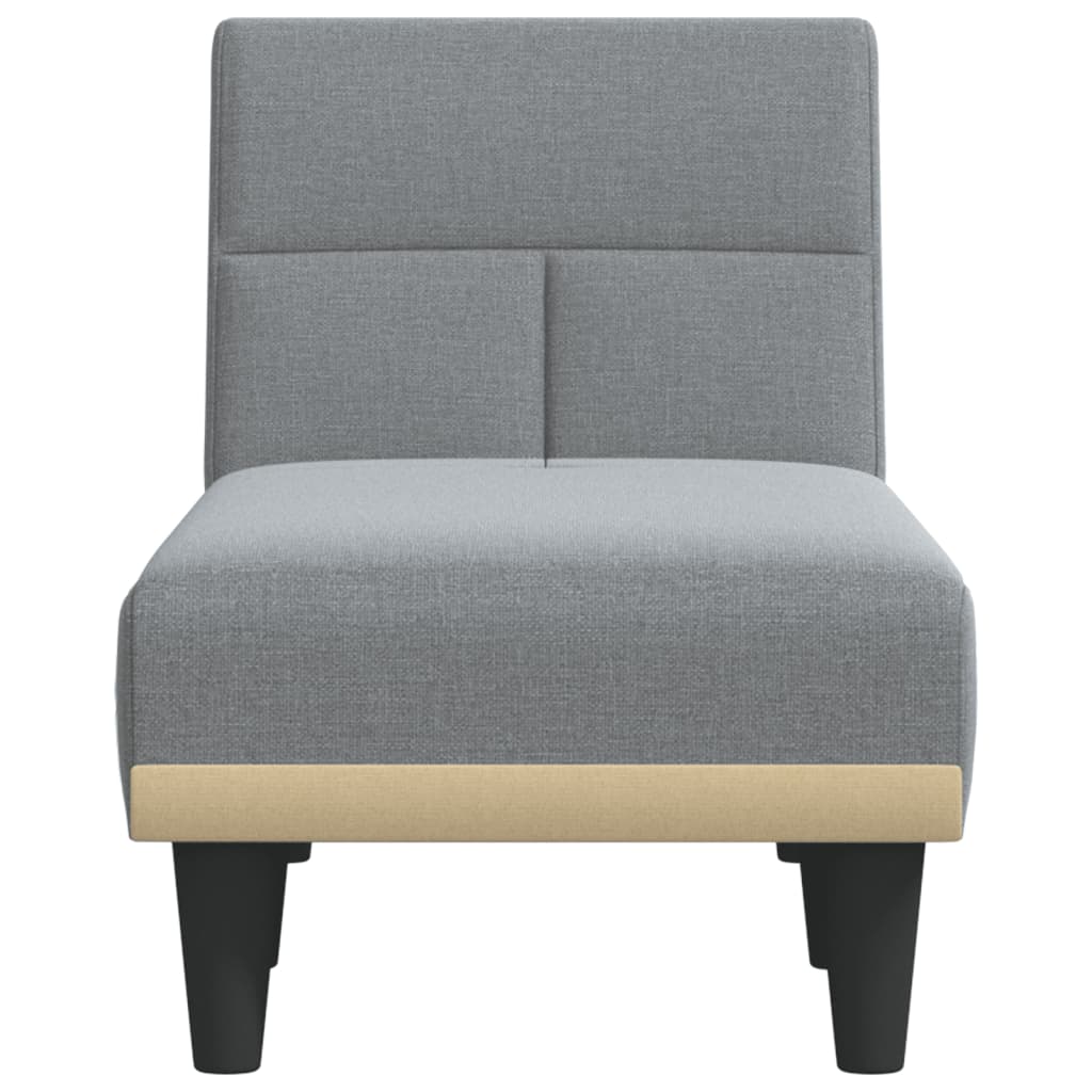 Chaiselongue Dunkelgrau Stoff