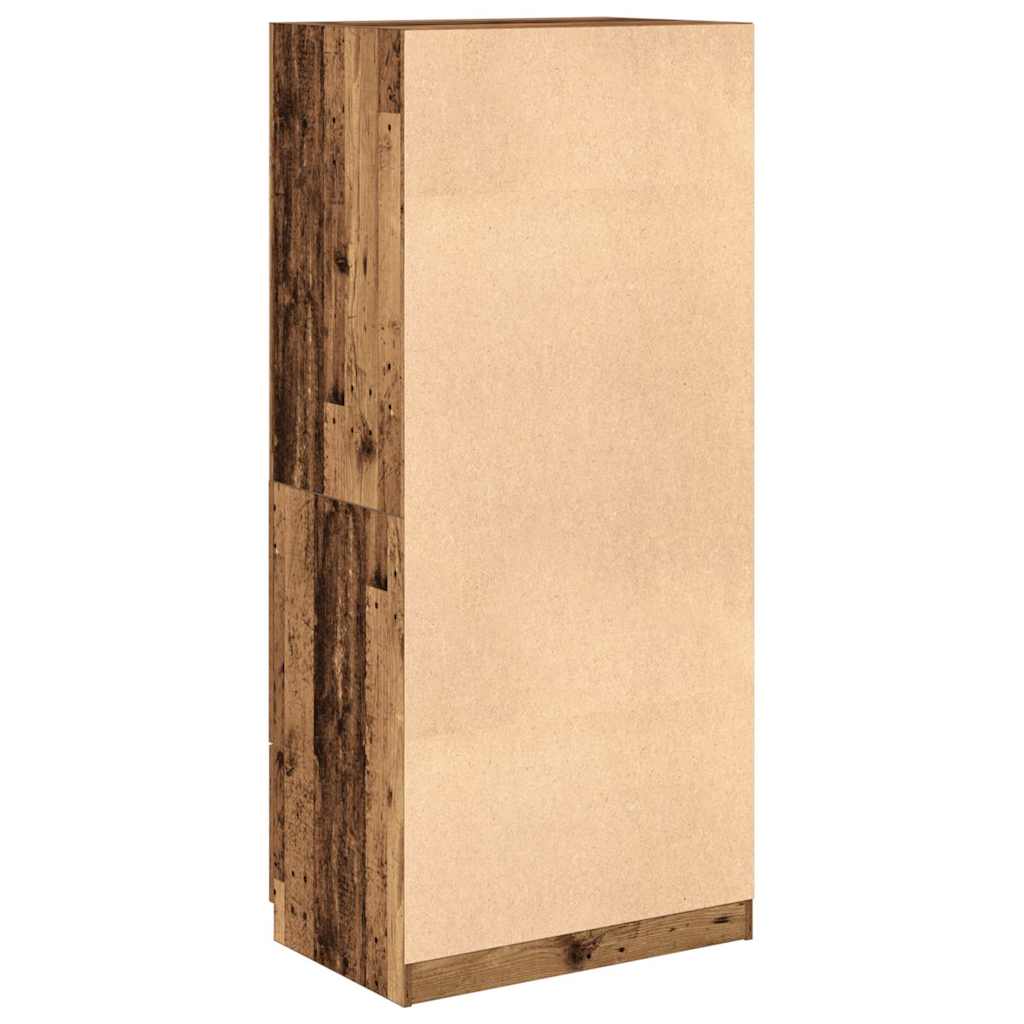 Kleiderschrank Weiß 80x52x180 cm Holzwerkstoff