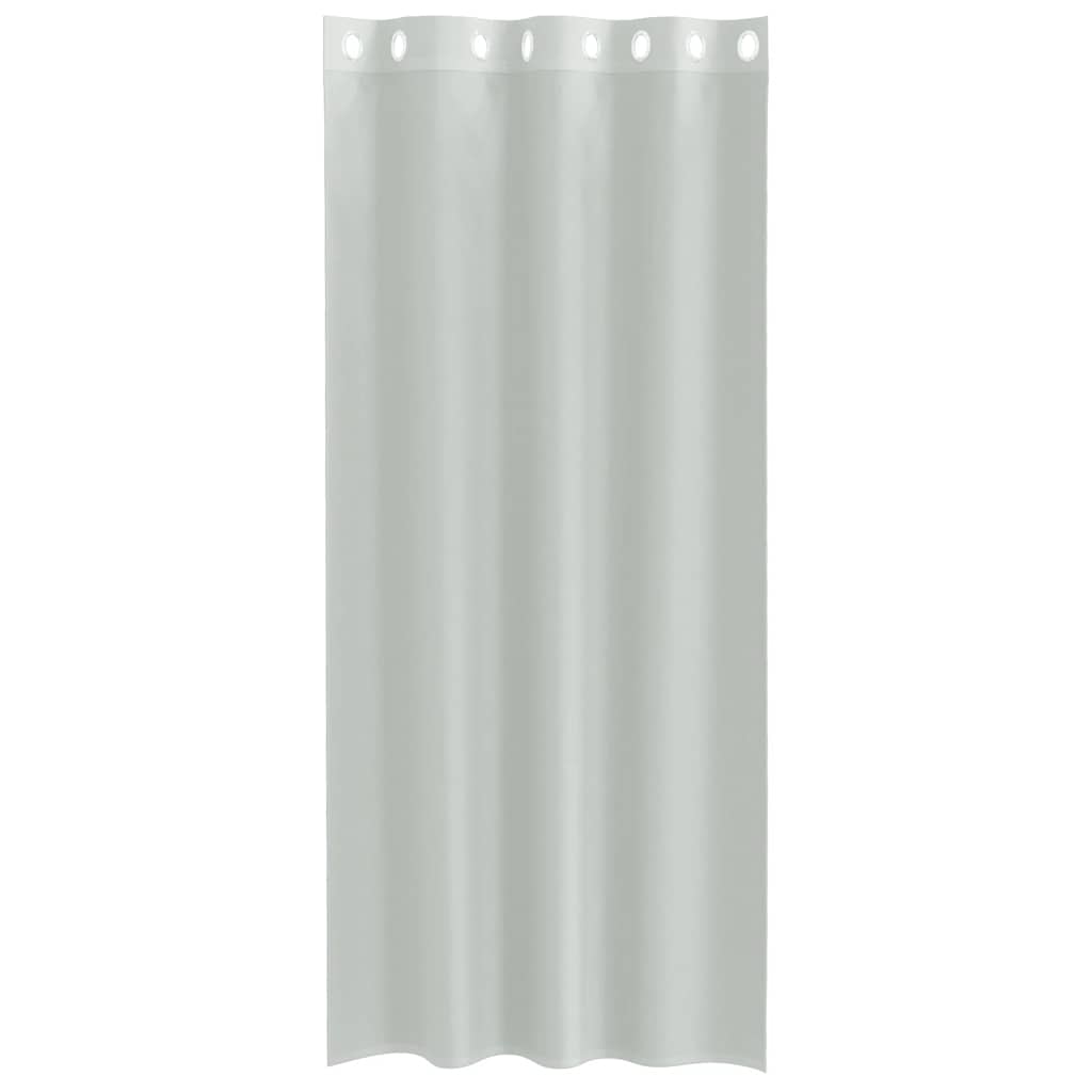 Voile Vorhänge mit Ösen 2 Stk. Apfelgrün 140x140 cm